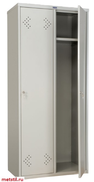 шкаф для раздевалки металлический двухсекционный