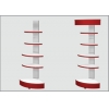 СКУН стеллажи угловые закругленные наружные